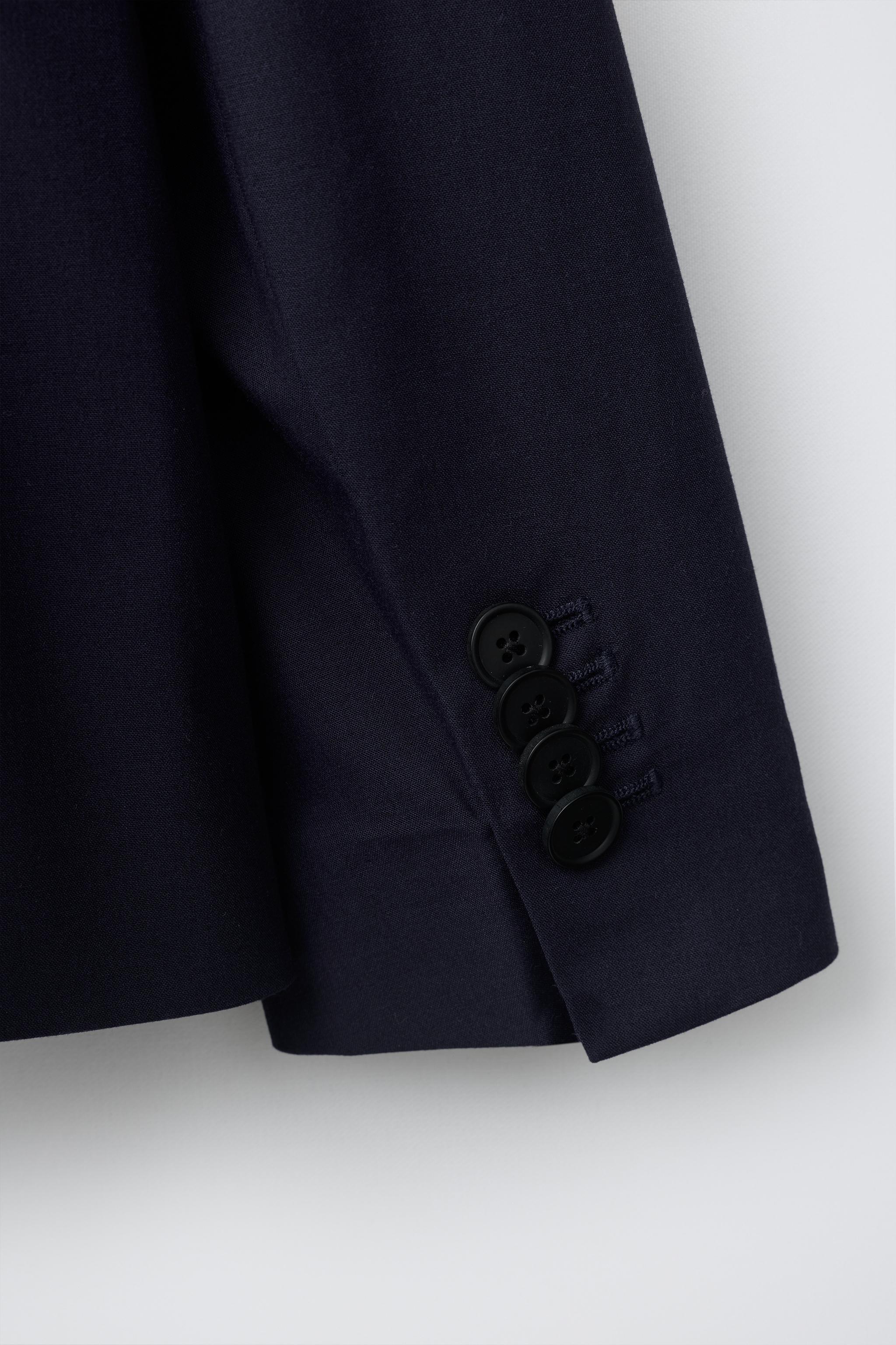 VESTE DE COSTUME STRUCTURÉE UNIE